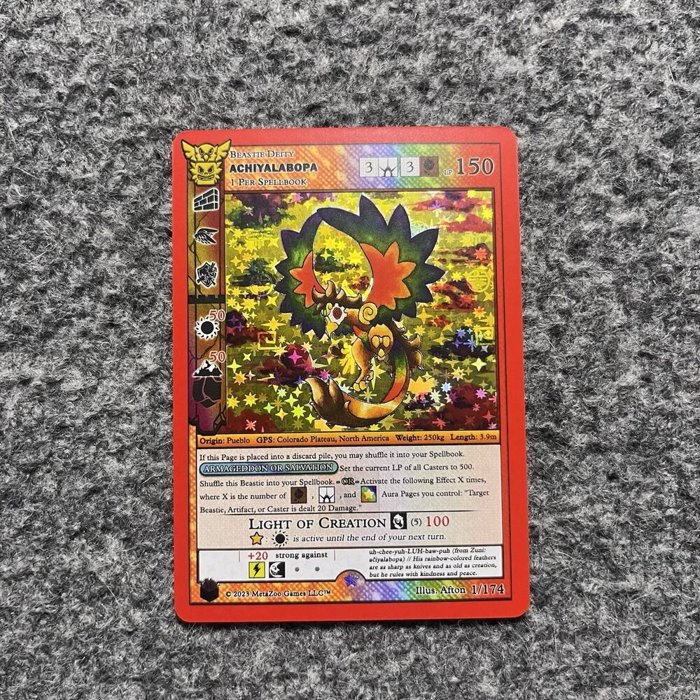 Metazoo Native Achiyalabopa 1/174 Big Box Full Holo Card TCG NM